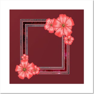 Floral Frame Posters and Art